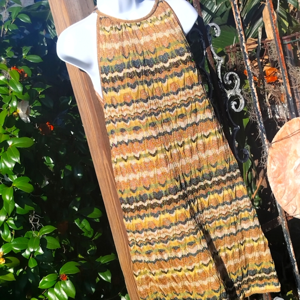 Missoni vintage pre Y2K Epic Woven Halter Midi Dress XS